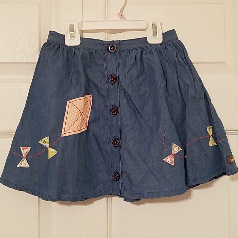 4 for $25! Matilda Jane Fly a Kite Chambray Skirt - Picture 2 of 8